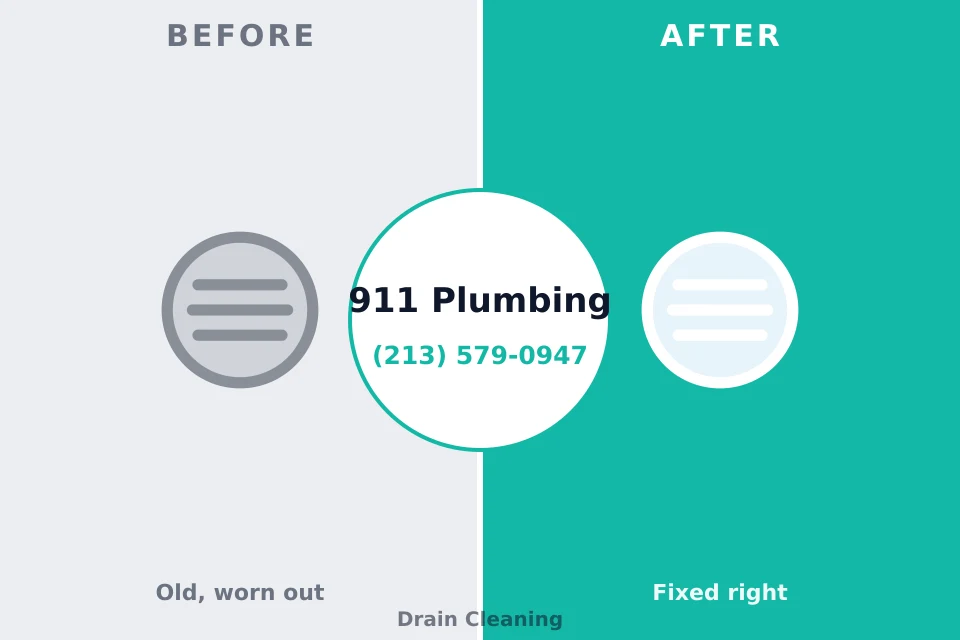 Before and after: plumbing company Santa Ana, CA